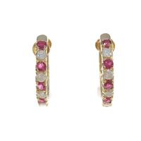 K18YG ルビーイヤリング