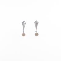 K18WG ダイヤモンドピアス