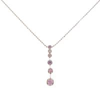 K18PG カラーストーンネックレス