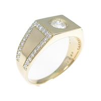 K18YGダイヤモンドリング 0．332ct・H・SI1・EXT H＆C