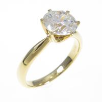【リメイク】K18YG ダイヤモンドリング 1．612ct・I・SI2・EXT