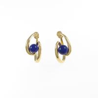 K18YG ラピスラズリイヤリング