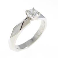 ブシュロン ファセット ソリテール リング 0．23ct・F・VVS2・GOOD