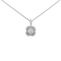 【新品】プラチナダイヤモンドネックレス 0．283ct・E・VS1・VG