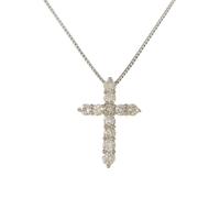 PT クロス ダイヤモンドネックレス