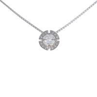 【新品】プラチナ ダイヤモンドネックレス 0．220ct・F・SI2・GOOD