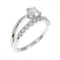 【リメイク】プラチナダイヤモンドリング 0．425ct・E・VS2・GOOD