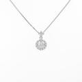 プラチナダイヤモンドネックレス 0．234ct・F・SI1・GOOD