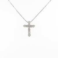 PT クロス ダイヤモンドネックレス