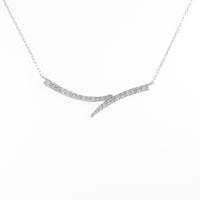 K18WG ダイヤモンドネックレス