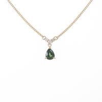 K18YG サファイヤネックレス