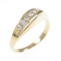 K18YG ダイヤモンドリング