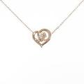 4゜C ハート ダイヤモンドネックレス