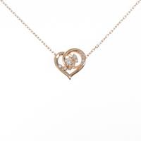 4゜C ハート ダイヤモンドネックレス