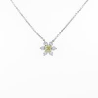 ティファニー バターカップ ネックレス 0．25ct・FY・VVS2・ファンシーカット