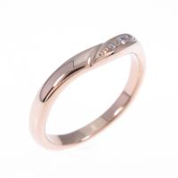 750PG スリーストーン ダイヤモンドリング