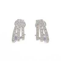 K18WG ダイヤモンドピアス