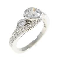カルティエ イジェリ リング 0．54ct・H・VS2