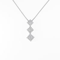 K18WG ダイヤモンドネックレス