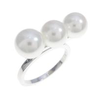 K18WG アコヤパールリング