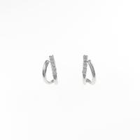 K18WG ダイヤモンドピアス