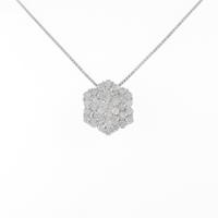 K18WG ダイヤモンドネックレス