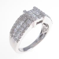 K18WG ダイヤモンドリング