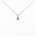 K18YG ピンクサファイヤネックレス