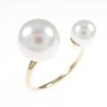 K18YG アコヤパールリング