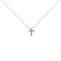 K18YG クロス ダイヤモンドネックレス
