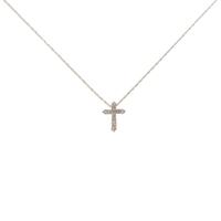 K18YG クロス ダイヤモンドネックレス