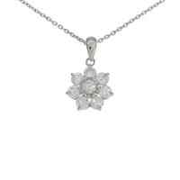 PT フラワー ダイヤモンドネックレス5％引き