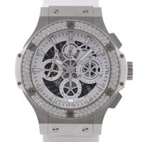 ウブロ ビッグバンアエロバンオールホワイトダイヤモンド JAPAN LTD 自動巻