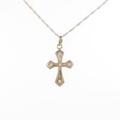 K18P クロス ダイヤモンドネックレス