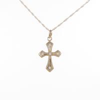 K18P クロス ダイヤモンドネックレス