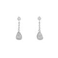 プラチナ ダイヤモンドピアス 0．307ct・0．308ct・G・SI2・ペアシェイプ
