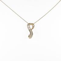 K18YG ダイヤモンドネックレス