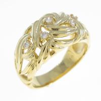 K18YG ダイヤモンドリング