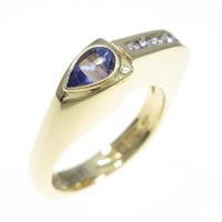 18KYG タンザナイトリング