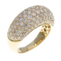 K18YG パヴェ ダイヤモンドリング