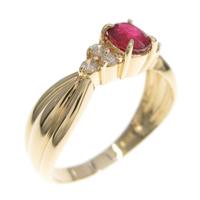 K18YG ルビーリング