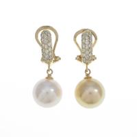 K18YG シロチョウパールピアス