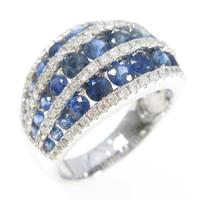 K18WG サファイヤリング