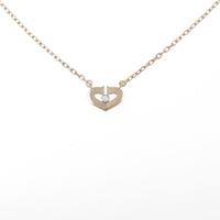 カルティエ Cハート スモール ネックレス