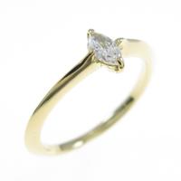 K18YG ダイヤモンドピンキーリング