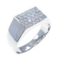 【リメイク】K18WG パヴェ ダイヤモンドリング