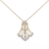 K18YG ダイヤモンドネックレス