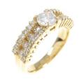K18YGダイヤモンドリング 0．408ct・I・SI1・GOOD
