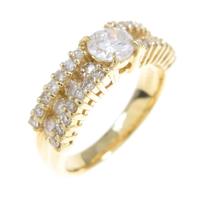 K18YGダイヤモンドリング 0．408ct・I・SI1・GOOD