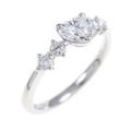 プラチナダイヤモンドリング 0．333ct・E・SI1・ハートシェイプ
